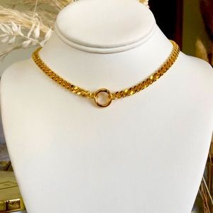 18KGF Curb Chain Choker